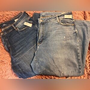 NWT Lot of two Old Navy O.G. Straight High Rise Jeans.